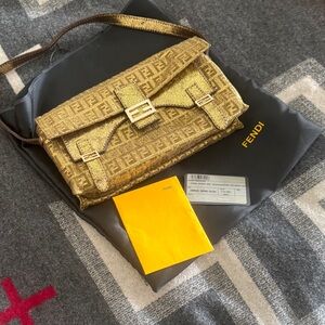 Fendi Gold Shoulder Bag